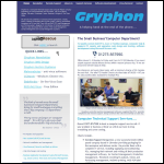 Screen shot of the Gryphon Computer Support Ltd website.
