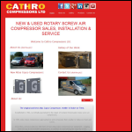 Screen shot of the Cathro Compressors Ltd website.