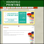 Screen shot of the Hounsfield Printing website.