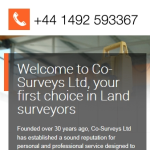 Screen shot of the Marsden & Edwards (Land Surveyors) Ltd website.