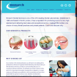Screen shot of the Monarch Dental Services Ltd website.