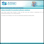 Screen shot of the Aitken Scientific Ltd website.