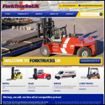 Screen shot of the Fork Trucks (UK) website.