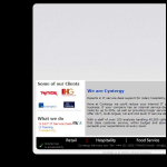 Screen shot of the Cyntergy Services Ltd website.
