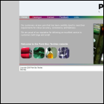 Screen shot of the Paint Box Textiles website.