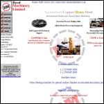 Screen shot of the Reed Machinery Ltd website.