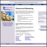 Screen shot of the Outsourced Marketing Ltd website.
