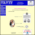 Screen shot of the Foilprint website.