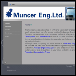 Screen shot of the Muncer Engineering Ltd website.