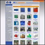 Screen shot of the MK Containers website.