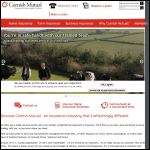 Screen shot of the Cornish Mutual Assurance Co. Ltd website.