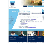 Screen shot of the Luke Eyres Ltd website.