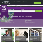 Screen shot of the Real It Resourcing Ltd website.