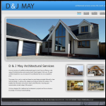 Screen shot of the D & J May Architectural Services website.