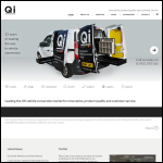 Screen shot of the Qi Van Systems website.