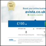 Screen shot of the Avista Promotions website.