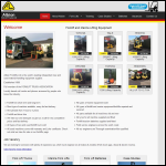Screen shot of the Albion Fork Lifts Ltd website.