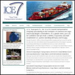 Screen shot of the Ice Transport Inc website.