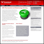 Screen shot of the Freestead Process Technology Ltd website.