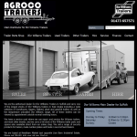 Screen shot of the Agroco Trailers website.