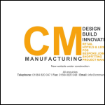 Screen shot of the C & M Manufacturing website.