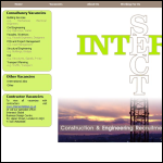 Screen shot of the Intersect Recruitment Ltd website.