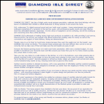 Screen shot of the Diamond Isle Direct website.