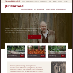 Screen shot of the J E Homewood & Son website.