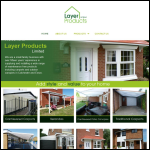 Screen shot of the Layer Products Canopies Ltd website.