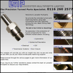 Screen shot of the Leicester Multiparts Ltd website.