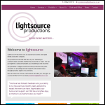 Screen shot of the Lightsource Audio Visual Ltd website.