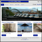 Screen shot of the Lloyd Drilling Ltd website.