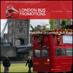 Screen shot of the London Bus Export Company website.
