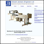Screen shot of the Edward Jackson Engineer Ltd website.