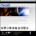 Screen shot of the George Worrall Engineering Ltd website.