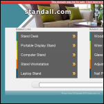Screen shot of the Standall Tools Ltd website.