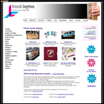 Screen shot of the Frank Layton Display website.