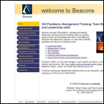 Screen shot of the Beacons Consultants website.