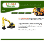 Screen shot of the J C Gill website.