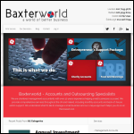 Screen shot of the Baxter Associates website.