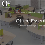 Screen shot of the Office Essentials website.