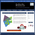Screen shot of the Facilities Fire Protection Ltd website.
