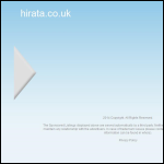 Screen shot of the Hirata Corporation of Europe Ltd website.