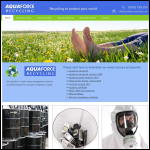 Screen shot of the Aqua Force Special Waste Ltd website.