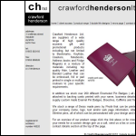 Screen shot of the Crawford Henderson Ltd website.