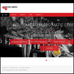 Screen shot of the Micro Matic Ltd website.