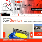 Screen shot of the Sure Chemicals Ltd website.