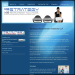 Screen shot of the Strategy Recruitment Solutions LLP website.