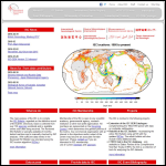 Screen shot of the International Seismological Centre website.