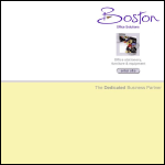 Screen shot of the Boston Contract Stationers website.